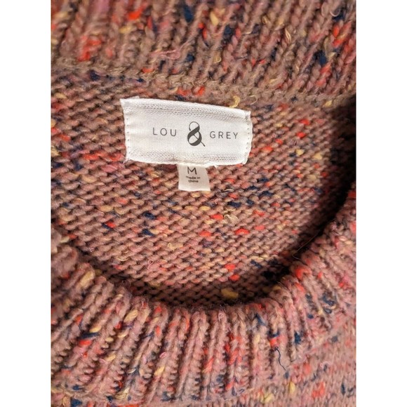 Lou & Grey By Loft Multicolored Boxy Oversized Boxy Sweater Size M - Picture 3 of 5